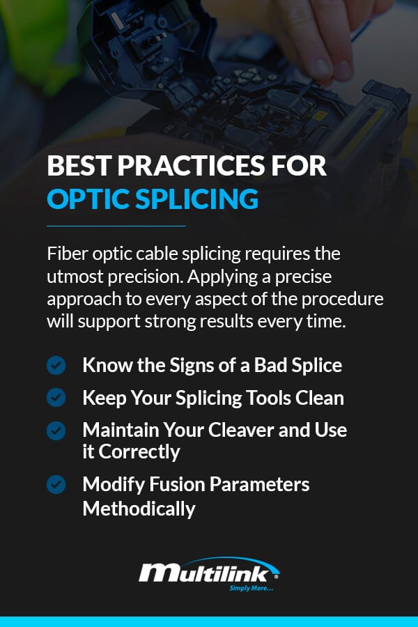 optic splicing best practices